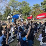 大型車進校園！左營分局沉浸式教學　學童熱烈體驗內輪差危險